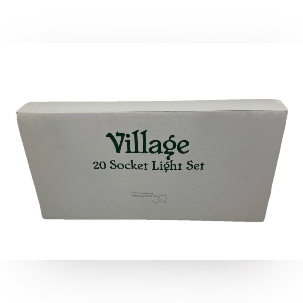 NIB Department 56 - 20 Socket Light Set Village Accessories 99278 Tested Working